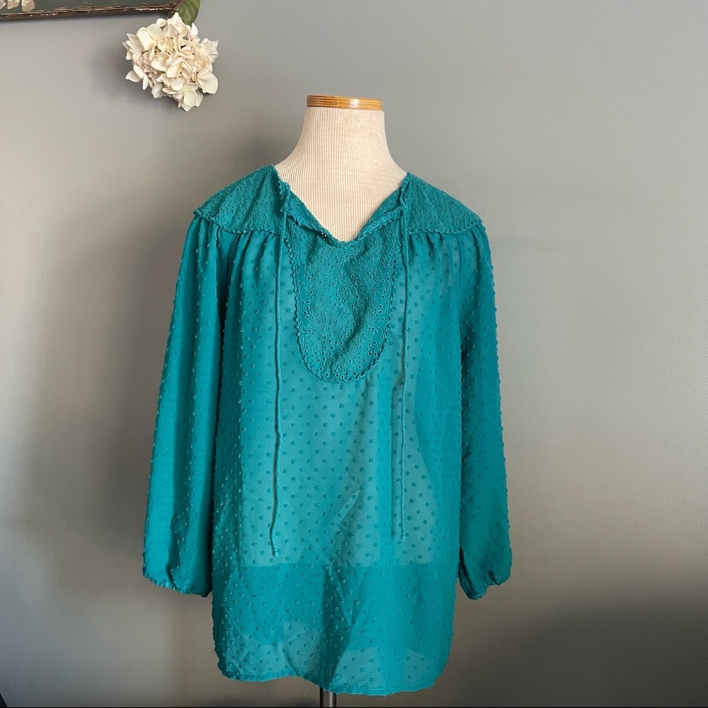 Matilda Jane Peasant Swiss Dot Top